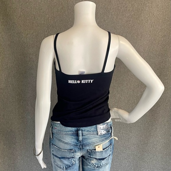 RARE Super Cute Hello Kitty Ladies Spaghetti Strap Tank Top Love - Picture 4 of 6